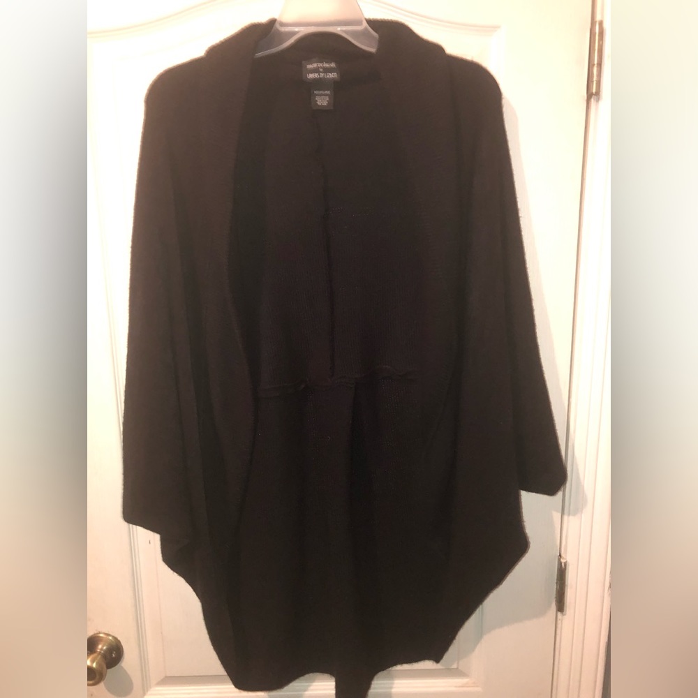 NWOT marveloush for layers by lizbeth poncho cardigan size Medium large “as is”